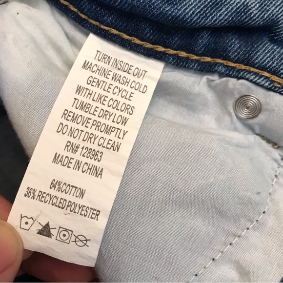 Indigo Rein High Waist Distressed Denim Shorts NEW Womens Size 7 Blue - Picture 11 of 12